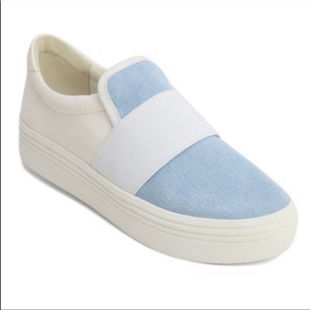 NIB Ash Blue Neoprene Comfort Slip On Sneakers - Picture 7 of 7
